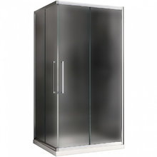 Душевой уголок Abber Schwarzer Diamant, 120 х 80 см, стекло матовое, профиль хром, AG02128MH