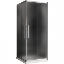 Душевой уголок Abber Schwarzer Diamant, 100 х 100 см, стекло матовое, профиль хром, AG02100MH