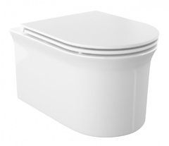 Подвесной безободковый унитаз Iddis Sena SENRDSEi25, крышка микролифт, белый