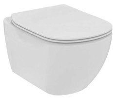 Подвесной безободковый унитаз Ideal Standard Tesi Rimless AK0003, сиденье микролифт, белый