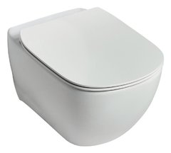 Подвесной безободковый унитаз Ideal Standard Tesi T355101 Rimless белый, сиденье микролифт