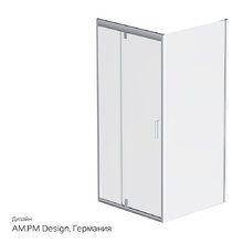 Душевой уголок Am.Pm Gem Sqare Pivot, 90 х 90 см, профиль матовый хром, стекло прозрачное, W90G-404-090MT