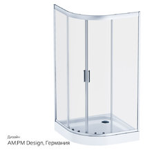 Душевой уголок Am.Pm Gem W90G-401-100WT 100 х 100 см, стекло прозрачное