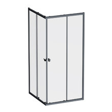 Душевой уголок Am.Pm Sunny W87G-403-9090-BT, 90 x 90 см, стекло прозрачное, профиль черный матовый