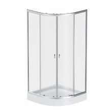 Душевой уголок Am.Pm X-Joy Twin Slide, 90 x 90 см, профиль хром матовый, стекло прозрачное, c поддоном, W88E-205-090MT64