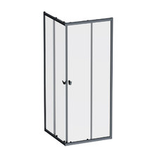 Душевой уголок Am.Pm Sunny W87G-403-8080-BT, 80 x 80 см, стекло прозрачное, профиль черный матовый