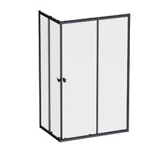 Душевой уголок Am.Pm Sunny W87G-403-12080-BT, 120 x 80 см, стекло прозрачное, профиль черный матовый