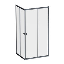 Душевой уголок Am.Pm Sunny W87G-403-10080-BT, 100 x 80 см, стекло прозрачное, профиль черный матовый