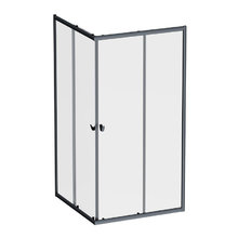 Душевой уголок Am.Pm Sunny W87G-403-100100-BT, 100 x 100 см, стекло прозрачное, профиль черный матовый