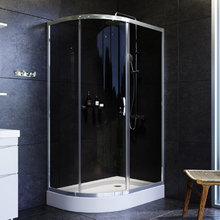 Душевой уголок Am.Pm Like Solo Slide 120 x 80 см, профиль глянцевый хром, стекло тонированное, W83G-302U120CG