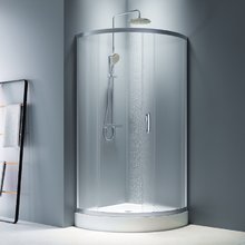 Душевой уголок Am.Pm Like Solo Slide W83UG-315-090MT, 90 x 90 см, профиль матовый хром, стекло прозрачное