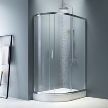 Душевой уголок Am.Pm Like Solo Slide W83UG-302U120MT, 120 x 80 см, профиль матовый хром, стекло матовое