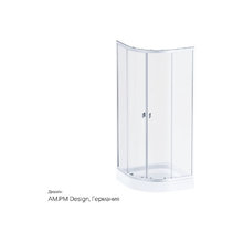 Душевой уголок Am.Pm X-Joy Twin Slide, 80 x 80 см, стекло прозрачное, профиль хром матовый, W88G-205-080MT64