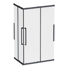 Душевой уголок Am.Pm Func Square Slide 120 х 90 см, профиль черный матовый, стекло прозрачное, W84G-403-12090-BТ