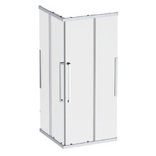 Душевой уголок Am.Pm Func Square Slide 90 х 90 см, профиль хром матовый, стекло прозрачное, W84G-403-9090-МТ