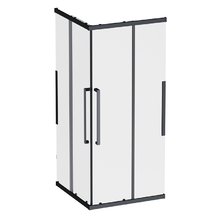 Душевой уголок Am.Pm Func Square Slide 90 х 90 см, профиль черный матовый, стекло прозрачное, W84G-403-9090-BТ