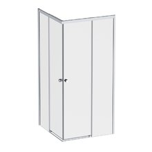 Душевой уголок Am.Pm X-Joy Square Slide 90 х 90 см, профиль хром матовый, стекло прозрачное, W94G-403-9090-MТ