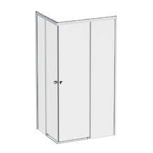 Душевой уголок Am.Pm X-Joy Square Slide 120 х 80 см, профиль хром матовый, стекло прозрачное, W94G-403-12080-MТ