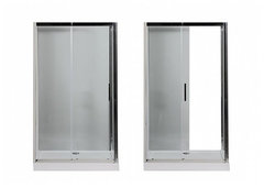 Душевой уголок Aquanet Delta NPE1131, 160 x 90 см, стекло прозрачное, профиль хром, 273609