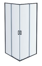 Душевой уголок Aquatek 90 x 90 см, стекло прозрачное, профиль черный, AQ ARI KV 09020BL