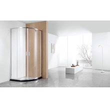 Душевой уголок Aquatek 80 x 80 см, четверть круга, стекло прозрачное, профиль хром, AQNAA2142-80