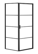 Душевой уголок Azario Richmond 100 x 100 см, стекло прозрачное, профиль черный, AZNAG12211000