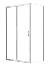 Душевой уголок Azario Alton 120 x 80 см, стекло прозрачное, профиль серебро, открывание левое/открывание правое