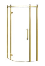 Душевой уголок Azario Ontario 90 x 90 см, стекло прозрачное, профиль золото, открывание левое, AZ-NBB2231-L 900 GOLD