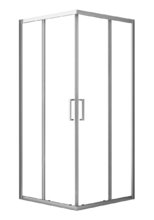 Душевой уголок Azario Seattle 80 x 80 см, стекло прозрачное, профиль хром, AZ-131 S A 80*80*195
