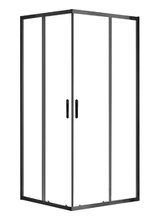 Душевой уголок Azario Milton 90 x 90 см, стекло прозрачное, профиль черный, AZ-ND1142 900 Black