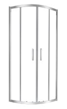 Душевой уголок Azario Atlanta 120 x 90 см, стекло прозрачное, профиль хром, AZAB4S900х1200