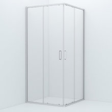 Душевое ограждение Iddis Zodiac ZOD6CS9i23 90 x 90 x 195 см стекло прозрачное, хром (глянцевый алюминиевый профиль)