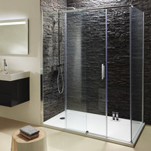 Душевой уголок Jacob Delafon Contra, 160 х 80 см, с раздвижной дверью, профиль хром, стекло прозрачное, E22C160-GA/E22FC80-GA