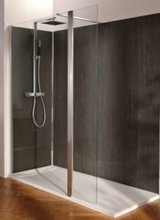 Душевой уголок Jacob Delafon Contra, 159 см, с прозрачной поворотной панелью, профиль хром, E22WP120-GA/E22WP40-GA