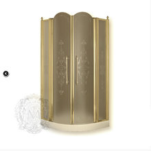 Душевой уголок Migliore Diadema 20415, 90 х 90 х 185 см, стекло матовое с декором