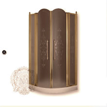 Душевой уголок Migliore Diadema 20417, 90 х 90 х 185 см, стекло прозрачное узорчатое