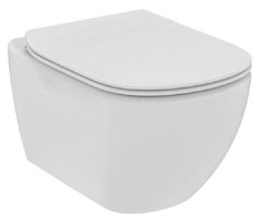 Подвесной безободковый унитаз Ideal Standard Tesi T493201 WH RimLS+, без сиденья, белый