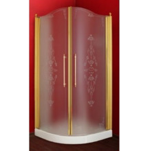 Душевой уголок Migliore Diadema 20423, 90 х 90 х 185 см, стекло прозрачное узорчатое