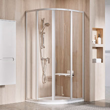 Душевой уголок Ravak Supernova SKKP4-80, профиль сатин, витраж транспарент, 3114OU02Z1