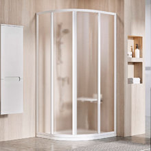 Душевой уголок Ravak Supernova SKKP4-80, профиль белый, витраж грейп, 3114O102ZG