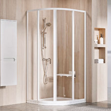 Душевой уголок Ravak Supernova SKKP4-80, профиль белый, витраж транспарент, 3114O102Z1