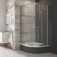 Душевой уголок Ravak Blix Sabina BLCP4-90, профиль сатин, витраж транспарент, 3B270U40Z1