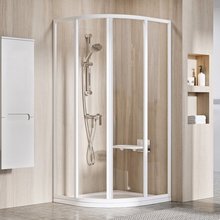 Душевой уголок Ravak Supernova SKCP4-90, профиль белый, витраж транспарент, 31170100Z1