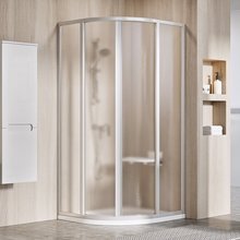 Душевой уголок Ravak Supernova SKCP4-80, профиль сатин, витраж грейп, 31140U00ZG