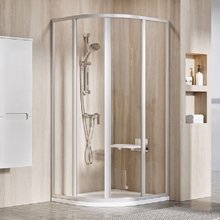 Душевой уголок Ravak Supernova SKCP4-80 Sabina, профиль сатин, витраж транспарент, 31144VU00Z1