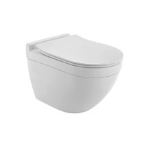 Подвесной унитаз Jaquar Solo SLS-WHM-6953BIUFSM, безободковый, крышка-сиденье микролифт, цвет белый матовый