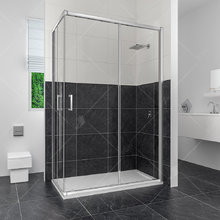 Душевой уголок RGW CL-44 В 32094490-11 90 х 100 см, дверь раздвижная, стекло прозрачное, хром