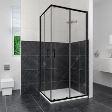 Душевой уголок RGW CL-34В 32093499-14 90 х 90 см, дверь раздвижная, стекло прозрачное, черный