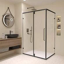 Душевой уголок RGW Classic CL-46-B 72094698-14, 90 х 80 см, стекло прозрачное, профиль черный