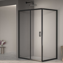 Душевой уголок RGW PA-245B Passage 410824580-14, 80 х 100 см, стекло прозрачное, профиль черный